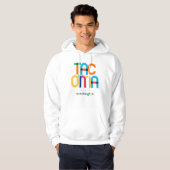 Tacoma Washington Mid Century, Pop Art, Hoodie (Vorne ganz)