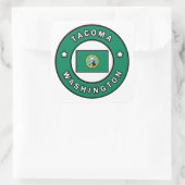 Tacoma Washington Quadratischer Aufkleber (Tasche)