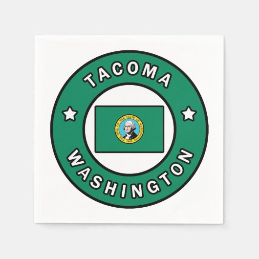 Tacoma Washington Serviette (Vorderseite)