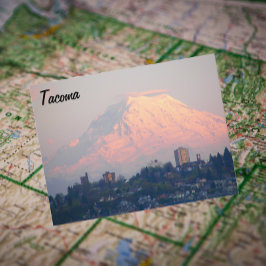 Tacoma, Washington und Mount Rainier Travel Postkarte