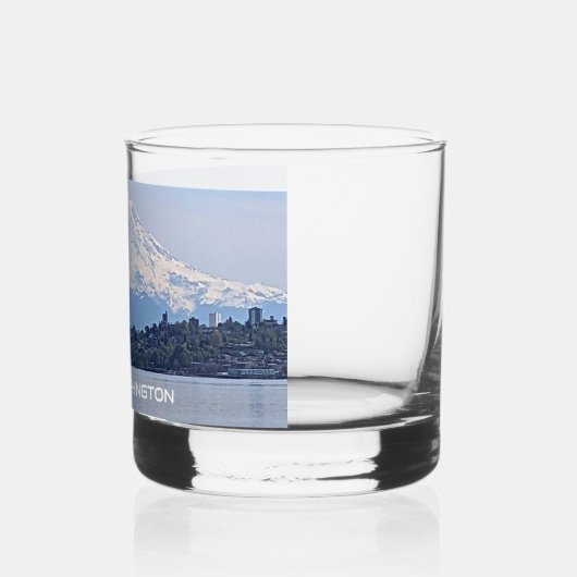 Tacoma, Washington und Rainier Whiskyglas (Links)