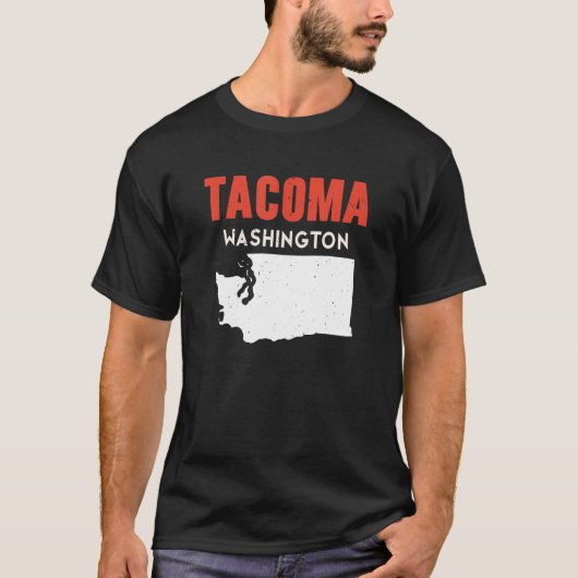 Tacoma Washington USA State America Travel Washing T-Shirt (Vorderseite)