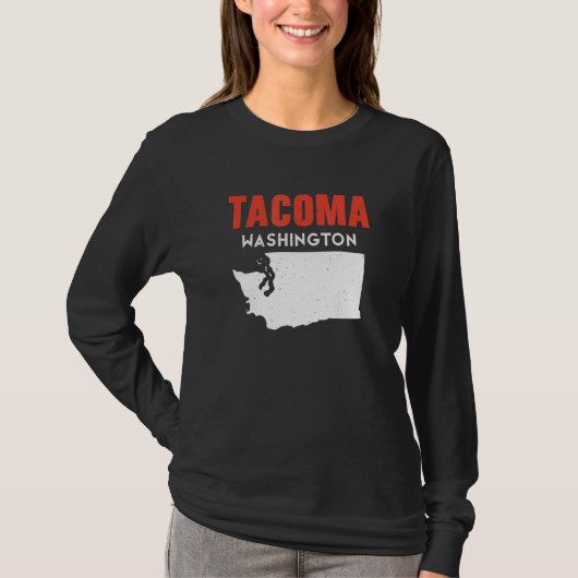 Tacoma Washington USA State America Travel Washing T-Shirt (Vorderseite)