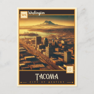 Tacoma, Washington  Vintage Postkarte
