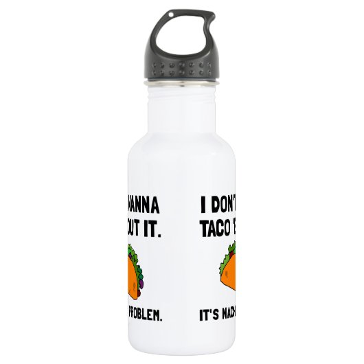 Taconacho-Problem Edelstahlflasche (Vorderseite)