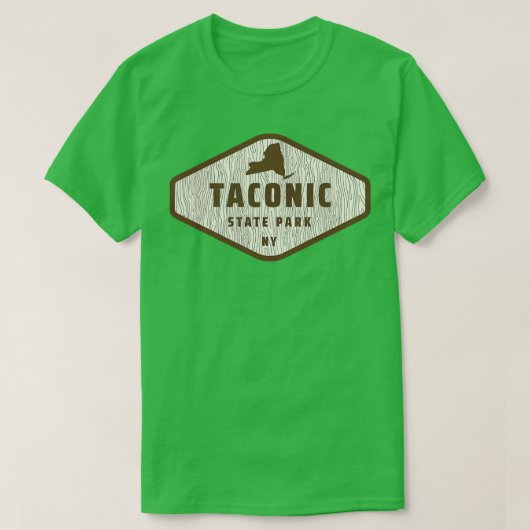 Taconic Staat Park New York Tree Log Texture Woode T-Shirt (Design vorne)