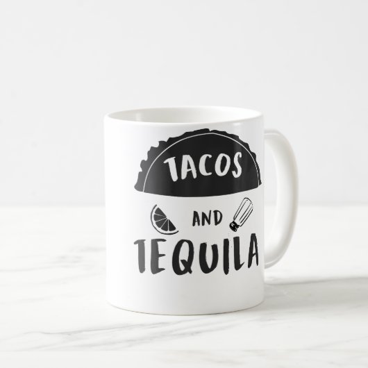 Tacos And Tequila Fiesta Celebration Kaffeetasse (VorderseiteRechts)