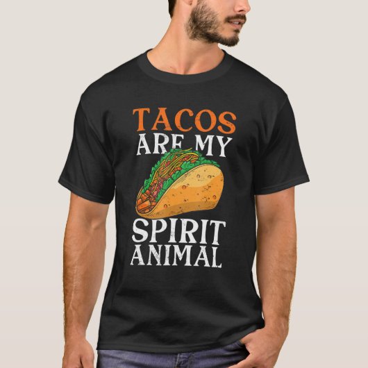 Tacos Are My Spirit Animal Cinco de Mayo Mexican F T-Shirt (Vorderseite)