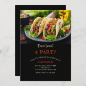 Tacos auf einer Platte Einladung (Vorne/Hinten)