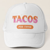 Tacos Bitte Truckerkappe (Vorderseite)