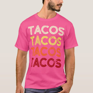 Tacos Bold Schriftart T-Shirt