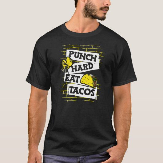 Tacos Boxer Thai Boxer Kickboxer Bo T-Shirt (Vorderseite)