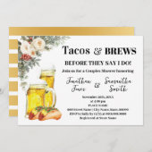 Tacos & Brews Before I Do Winter Shower Einladung (Vorne/Hinten)
