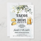 Tacos & Brews Paare Einladung (Vorderseite)