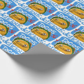 Tacos-Cartoon-Stil lustige Illustration Geschenkpapier (Ecke)
