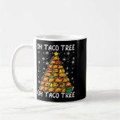 Tacos Christmas Tree Funny Xmas Foodie Mexican Men Kaffeetasse (Links)