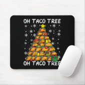 Tacos Christmas Tree Funny Xmas Foodie Mexican Men Mousepad (Mit Mouse)
