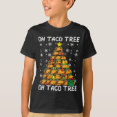 Tacos Christmas Tree Funny Xmas Foodie Mexican Men T-Shirt (Vorderseite)