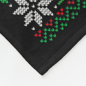 Tacos Christmas Tree Ugly Sweater Christmas Family Fleecedecke (Ecke)