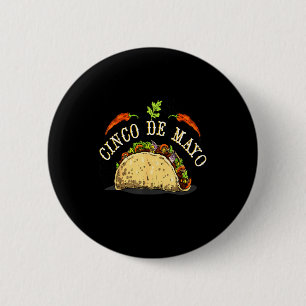 Tacos cinco de mayo für mexikanische Essen-Taco-Li Button