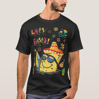 Tacos Cinco De Mayo Meican Guitar Cactus Funny Boy T-Shirt
