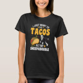 Tacos Doodle Dog Sheepadoodle T-Shirt (Vorderseite)
