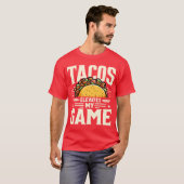 Tacos Elevates My Game Retro-Freunde T-Shirt (Vorne ganz)