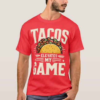 Tacos Elevates My Game Retro-Freunde T-Shirt