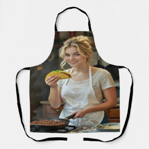 Tacos essend Foto Personalisieren Anpassen Schürze