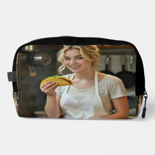 Tacos essend Foto personalisieren anpassen Waschbeutel