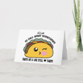 Tacos Fall Apart Meme Karte (Vorderseite)