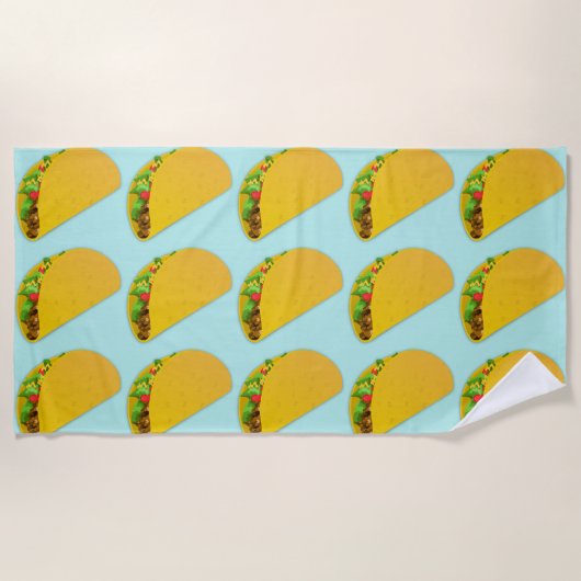 TACOS FUNNY Strandtuch (Vorderseite)