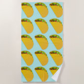 TACOS FUNNY Strandtuch (Vorderseite)