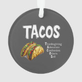 TACOS Gebet Akronylic Ornament (Rückseite)