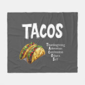 TACOS Gebet Fleece Blanket (Vorderseite (Horizontal))
