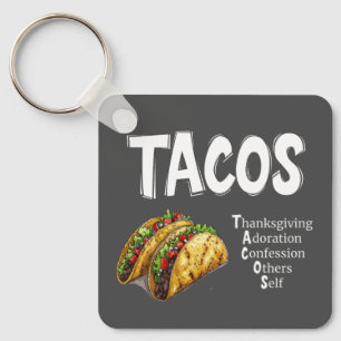 TACOS Gebet-Schlüsselanhänger Schlüsselanhänger