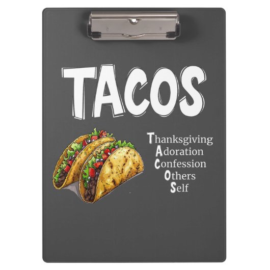 TACOS Gebet-Zwischenablage Klemmbrett (Vorderseite)