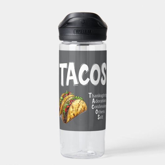 TACOS-Gebetswasserflasche Trinkflasche (Rückseite)