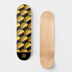 Tacos Gemustert Black Skateboard