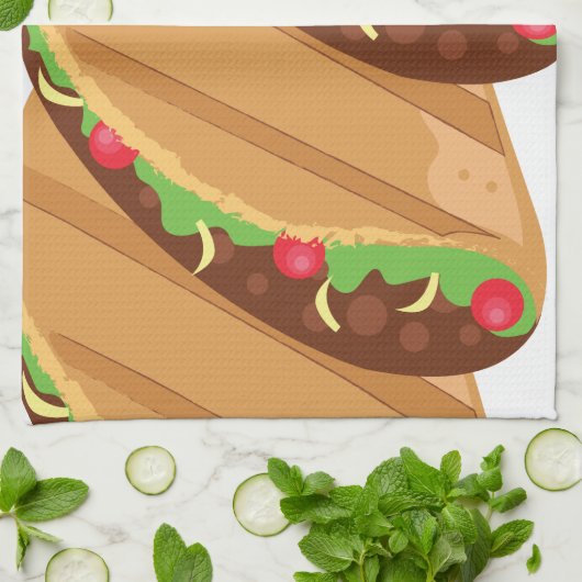 Tacos Geschirrtuch (Gefaltet)