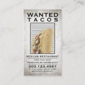 Tacos-gewollt Plakat Visitenkarte (Vorderseite)