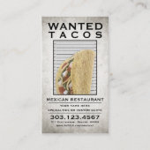 Tacos-gewollt Poster-Briefmarke Treuekarte (Vorderseite)