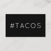 #TACOS Hashtag Loyalitätskarte Treuekarte (Vorderseite)