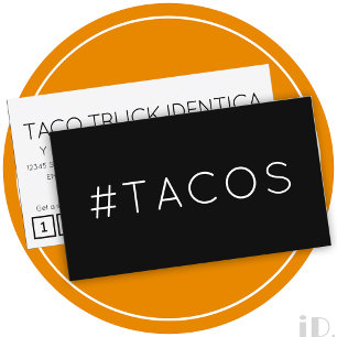 #TACOS Hashtag Loyalitätskarte Treuekarte