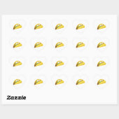 Tacos Herz-Aufkleber (Blatt)
