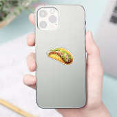 Tacos im Cartoon-Stil Aufkleber (Telefon)