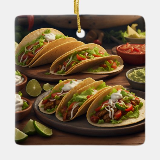 Tacos Keramikornament (Vorderseite)