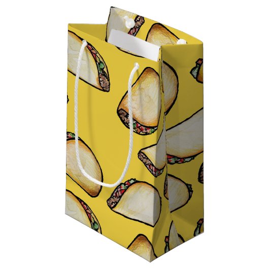 Tacos Kleine Geschenktüte (Vorderseite Schrägansicht)