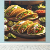 Tacos Leinwanddruck (Insitu (Holzboden))