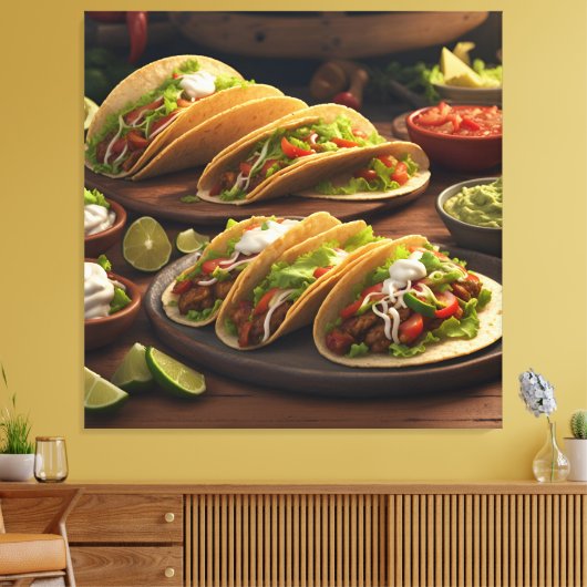 Tacos Leinwanddruck (Insitu (Wohnzimmer))